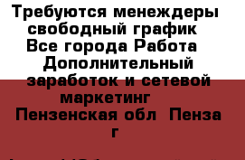 Требуются менеждеры, свободный график - Все города Работа » Дополнительный заработок и сетевой маркетинг   . Пензенская обл.,Пенза г.